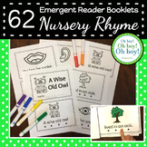62 Nursery Rhyme Emergent Reader Booklets