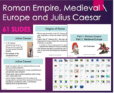 Roman Empire, Medieval Europe and Julius Caesar Introduction PPT Intro