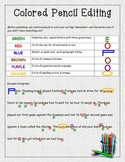 6+1 Writing Traits Colored Pencil Editing STUDENT REFERENCE CARD