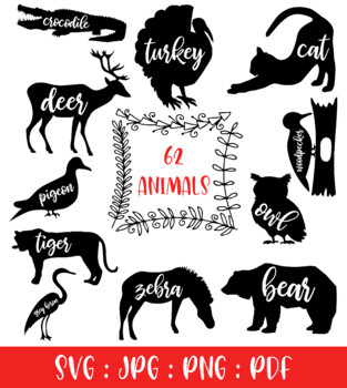 Download 62 Animals Svg Animal Clipart With Writing Svg Jpg Png Pdf Tpt