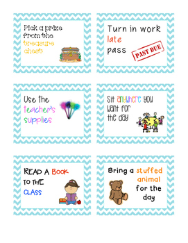62 Cute and Creative Classroom Prize Coupons by Britta Livengood