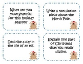 64 Christmas Writing Prompts and Story Starter Task Cards