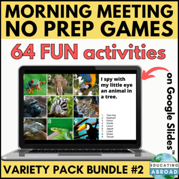 Preview of 64 Classroom Games for Whole Class Rewards, Morning Meetings, and Tutoring Fun