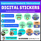 64 Digital Stickers for Google Classroom | Digital Teacher