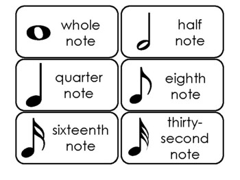 23 Laminated Preschool Basic Music Notes Rests and Symbols Flashcards Educati 