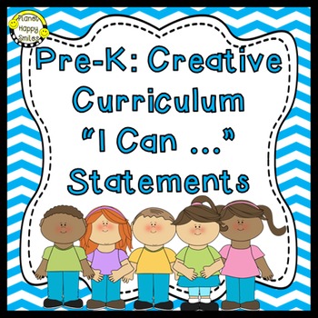 Preview of 64 Pre-K “I can …” Statements