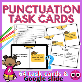 Preview of 64 Punctuation Task Cards