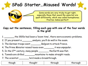 64 SPaG Spelling Punctuation And Grammar Starter