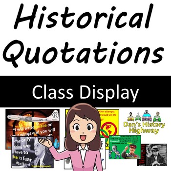 Preview of Famous Quotations History Posters (x68) for Display