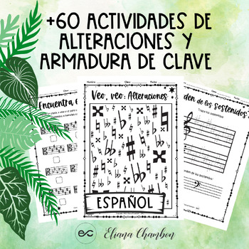 Preview of +60 Actividades de Alteraciones, Armaduras de Clave, Tonalidades -Teoría Musical
