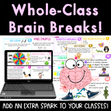 65 Brain Break Cards & Slides [Grade 3-5] Fun Games to hel