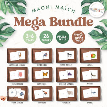Preview of 70% OFF!! MEGA BUNDLE Magni-Match | Montessori Printable Resources