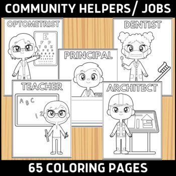 occupation coloring pages teaching resources teachers pay teachers