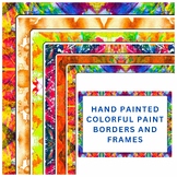 66 Hand made colorful paint borders and frames