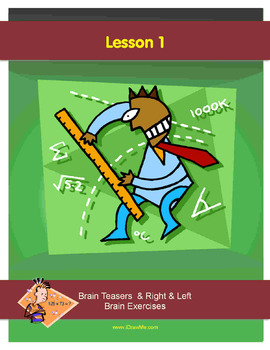 Preview of 67 PAGE - MATH BRAIN TEASERS - STORY PROBLEMS & MORE