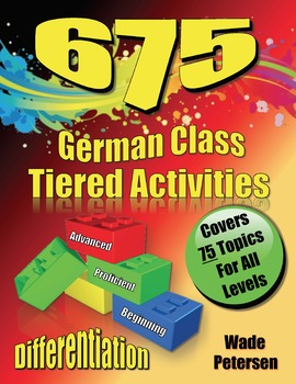 Preview of 675+ Creative Tiered Activities for German Class (Covering 75 Topics!)