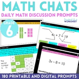 6th Grade Math Chats - Daily Math Problems
