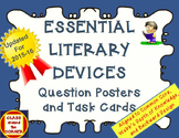 65 ESSENTIAL LITERARY DEVICES QUESTION POSTERS AND TASK CARDS