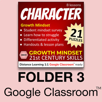 Preview of 6Cs Character v2.6 (Folder 3 of 5) Distance Learning & Google Classroom ready