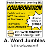 6Cs Collaboration A: Word Jumbles | Group Work | Social-Em
