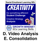 6Cs Creativity DE: Video Analysis/Consolidation | Social E