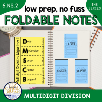 Preview of 6NS2 Multidigit Division of Whole Numbers (Interactive Notebook Series)