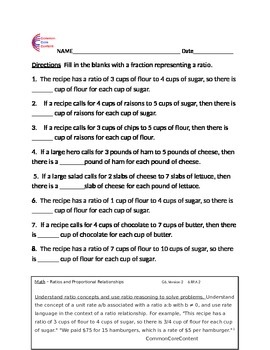 Ratios And Proportions Word Problems Worksheets Teaching Resources Tpt