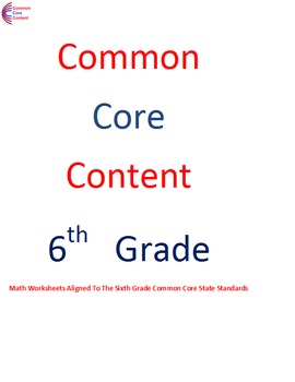 Preview of Ratios and Proportions 6.RP.A  Sixth Grade Common Core Math Worksheets