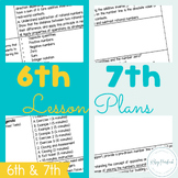 6th & 7th Grade Math Modules 1-6 Lesson Plan Mega Bundle