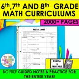 6th, 7th and 8th Grade Math Guided Notes