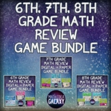 6th, 7th, and 8th Grade Math Review Bundle