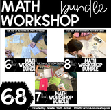 6th, 7th and 8th Grade Math Workshop Bundle - Math Station
