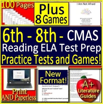 Preview of 6th - 8th Grade CMAS Reading ELA: Colorado Measures of Academic Success