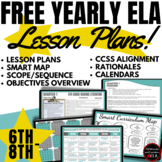 6th - 8th Grade ELA FREE LESSON PLANS CURRICULUM MAP SCOPE