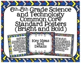6th-8th Grade Science and Technology Common Core Posters- 