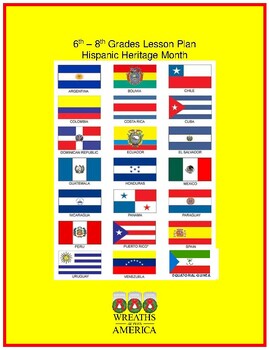 Preview of 6th - 8th Grades Lesson Plan Hispanic Heritage Month