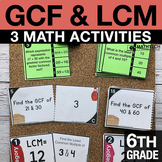 6th GCF and LCM Activities | 6th Grade Math Distance Learn