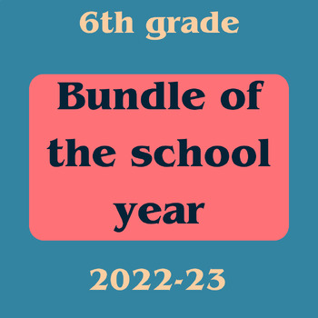 Preview of 6th GRADE: Bundle of units for the complete school