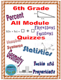 6th Grade All Module Engage NY Topic Quizzes - Editable - SBAC
