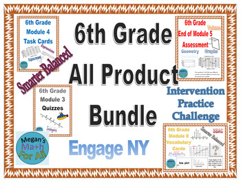 Preview of 6th Grade All Product Bundle (24 products) - Editable - SBAC