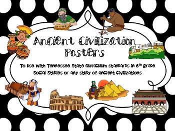 Preview of 6th Grade Ancient Civilizations Posters