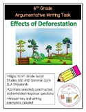 6th Grade Argumentative Writing Task (GSE & Common Core Aligned)