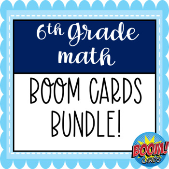 Preview of 6th Grade BOOM! Card Bundles
