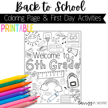 coloring pages school activities