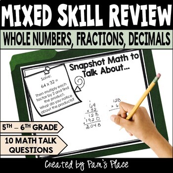 Preview of 6th Grade Math Review | 5th Grade End of Year Math Review