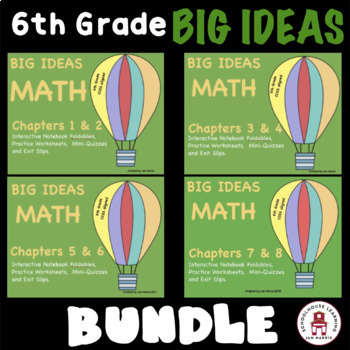 Preview of 6th Grade Big Ideas Math BUNDLE