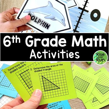 6th Grade Math Bundle of Activities by Rise over Run | TpT