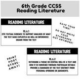 6th Grade CCSS (Reading Literature)
