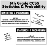 6th Grade CCSS (Statistics & Probability)