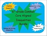 6th Grade Common Core Inequalities Bundle and Interactive Journal